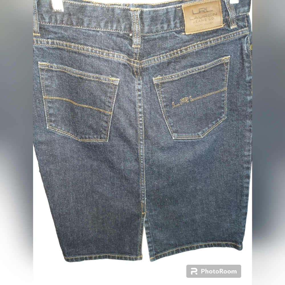 LRL Ralph Lauren Jeans CO Denim Jean Skirt Women's Size 6